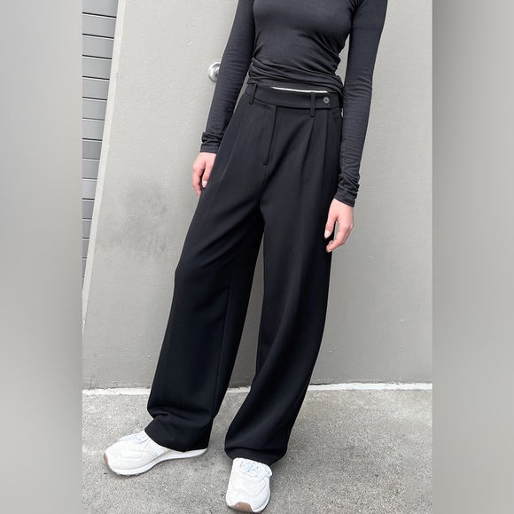 Oak and Fort Wide leg trousers brand new w/tag Oak + Fort - Picture 1 of 7